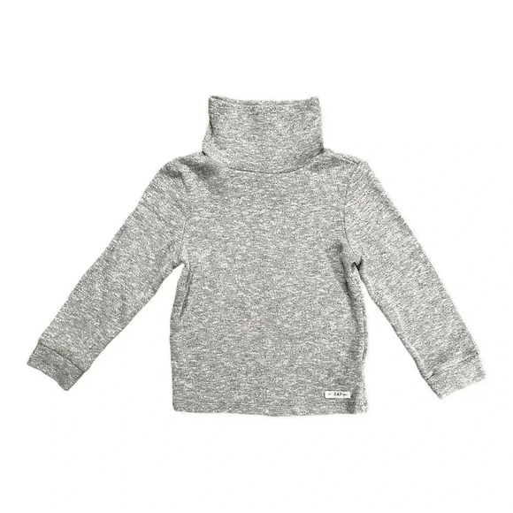 baby GAP | Marled Gray Funnel Neck Top (4T) - Picture 1 of 5